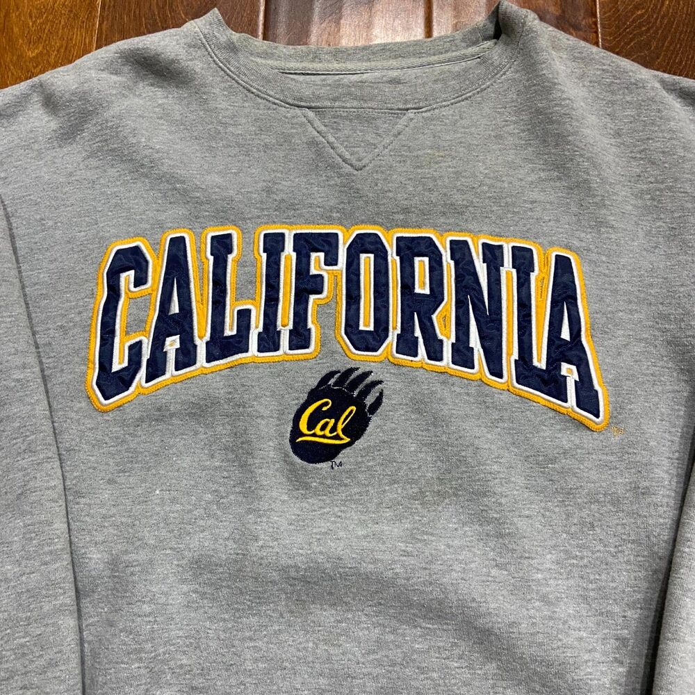 J. America Vintage University Of California CAL Grey Crewneck Sweatshirt XL - Picture 2 of 8